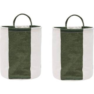 OYOY Kara opbevaringskurv small 22xØ18 cm 2-pak Dark Green
