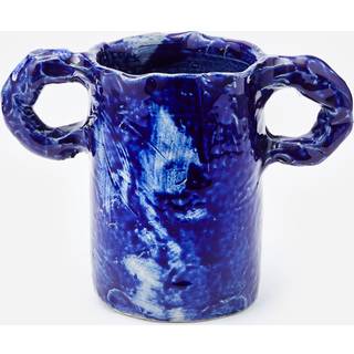 NIKO JUNE NIKO JUNE | Studio Vase | Blue | vases Blue ONE SIZE - Dark Blue - Blue - ONE SIZE
