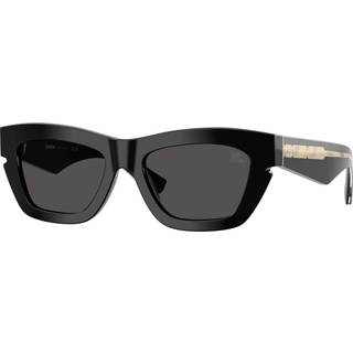 Burberry Kvinde BE4454 300187 Solbriller Acetat Sort Grå Cat Eye Normal