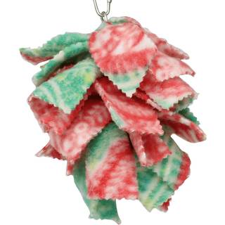 Bonka Bird Toys 1556 Lille fluff kos farverigt stof hængende papegøje papegøje Budgie Quaker Dove