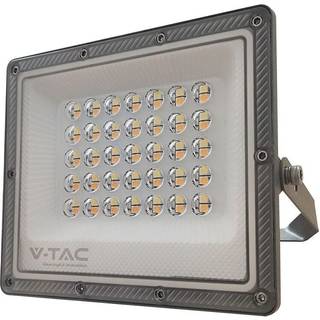 V-Tac 30W LED projektør, CCT - 3 lyskulører, Arbejdslampe, udendørs - Dæmpbar : Ikke dæmpbar, Farve på hus : Grå, Kulør : 3-i-1