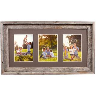 3 - 5x7 naturlig väderbitna grå bildram