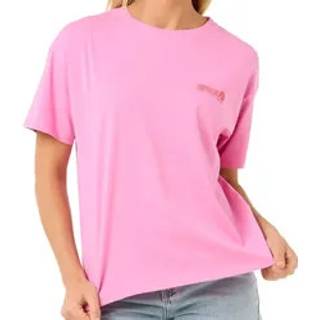 Rip Curl Women's Ocean Tech Relaxed Tee Pink, XL