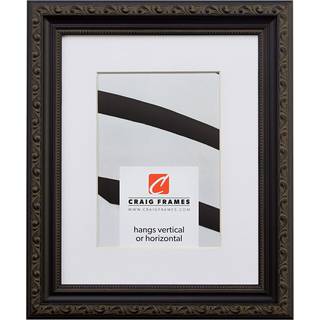 Craig rammer ancien udsmykket 12 x 12 tommer antik sort billedramme matet for at vise et 9 x 9 tommer foto