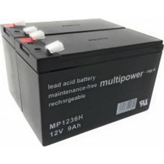 Powery Blybatteri MP1236H til UPS APC Smart-UPS SMT750I 9Ah 12V (Erstatter også 7,2Ah/7Ah)