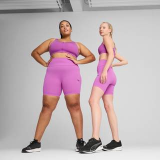 Women&#39;s Puma SHAPELUXE Biker Shorts Wns, Purple, Size M, Clothing - Wild Berry - M