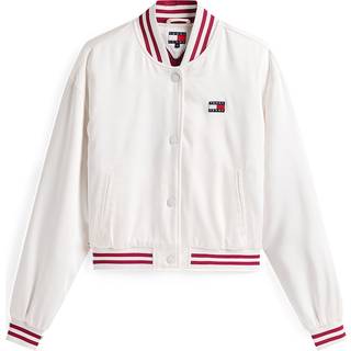 Tommy Badge Satin Bomber Jacket
