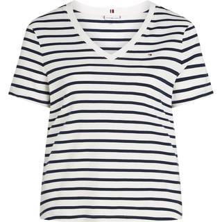 Curve Slim V-Neck T-Shirt