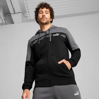 Men&#39;s Puma Around The Block Full-Zip Hoodie, Gray, Size S, Clothing - Cool Dark Gray - S