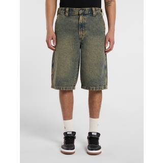 Dickies Madison Denim Shorts - 34 - yellow fade indigo
