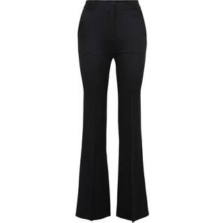 Bukser med slim fit i skinnende twill