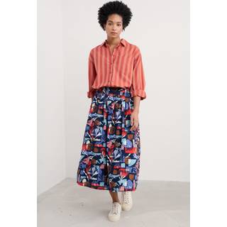 Seasalt Cornwall Sea Path 100% Bomuld Longline SkjorterEU 42 (UK 14)