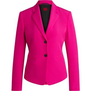 Blazer med slim fit i materiale med stræk