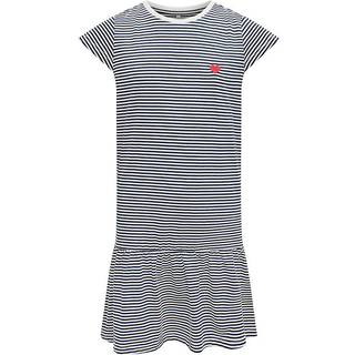 ONLY KIDS ONLY KIDS Stripe Cap Sleeve Jersey White Dress
