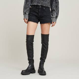 True Denim Shorts Raw Edge - Grey - Women