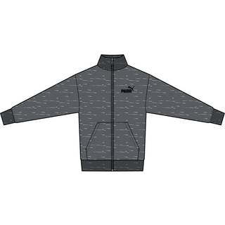 Men&#39;s Puma Essentials No. 1 Logo Track Jacket, Gray, Size M, Clothing - Medium Gray Heather - M