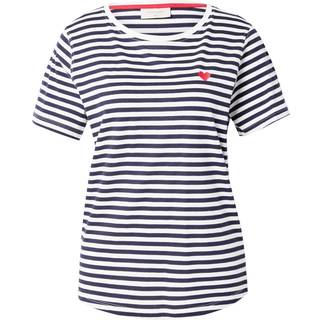 Freequent Mian T Shirt Hvid og Blå-S