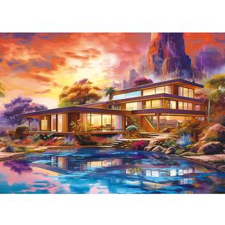 Ravnspire 1000 stykker puslespil for voksne/teenagere 27,5 x 19,7 (samling 1) (Paradise Retreat)