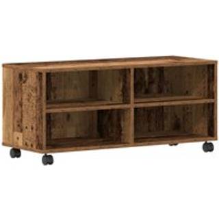 TV-skab Brun 90 x 35 x 35 cm Konstrueret træ
