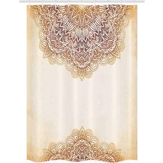 Ambesonne Victorian Stall Bruser Gardin Oriental Vintage udsmykket m?nster Autehntic Style Mandala Art Print Stof Badev?relsesindretning S?t med