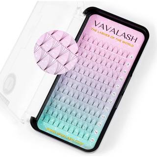 Eyelash Extensions 3d 4d 5d 6d 7d 10d tykkelse 0,05/0,07/0,1 C/D Curl Eyelashes Short Stem Heat Bondent Premade fans Russiske volumen Foranlagte