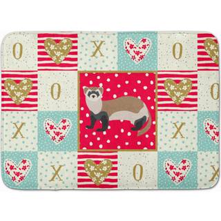 """" Caroline's Treasures ilder Love Machine Washable Memory Foam Mat Doormats Multicolor """"