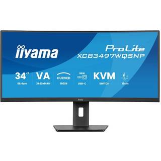 34" iiyama ProLite XCB3497WQSNP-B1 - LED monitor - curved - 34" - HDR