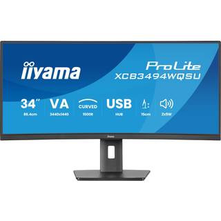 34" iiyama ProLite XCB3494WQSU-B1 - LED monitor - curved - 34" - HDR