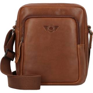 Umhängetasche Leder 20x24cm Damen Herren kleine Schultertasche Umhänger "Waxy Vintage"