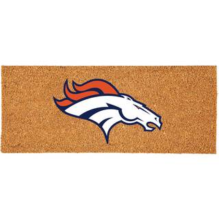 Team Sports America NFL Denver Broncos Coir Doormat Officiel Officiel Team Team Logo Ekstra stor hoveddør Mat udendørs indendørs indgangstæppe sk