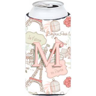 Brev M Love in Paris Pink Tall Boy Beverage Isulator Hugger CJ2002-MTBC