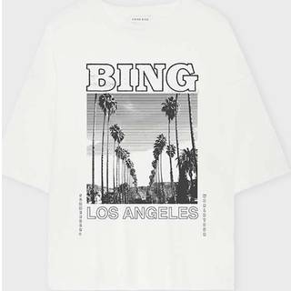 Anine Bing T-Shirt Louis Tee Bing Tour S - Ivory - S