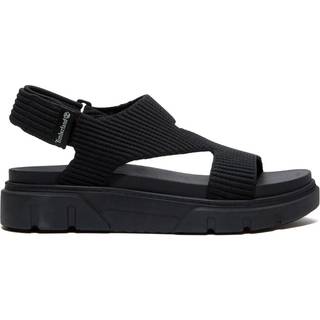 Timberland Women's Backstrap Sandal Black Knit, 38