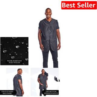 Betty Dain Cool Vent Mesh Back Barber Vest Sjovløs strækningsnet tilbage til åndbarhedslommer med lynlås bund Snap Front Lukning Letvægt Vandbest