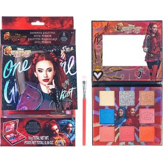 Efterkommere: Fremkomsten af ??rød - 8 brønde øjenskygge skimmer palet med spejl og børste skinnende og uigennemsigtig farver pigmenteret blandba