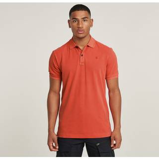 Dunda Overdyed Slim Polo - Red - Men