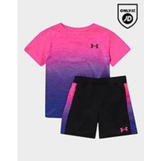 Under Armour Tech Fade T-Shirt/Shorts Set Children, Pink - 5-6Y