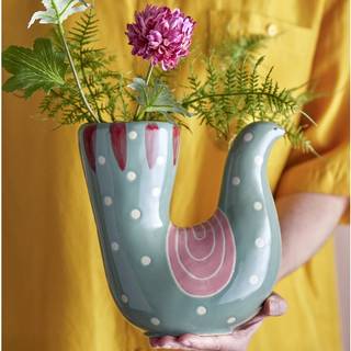 Bloomingville Vase Trudy - Grøn