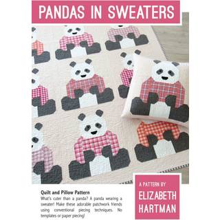 Elizabeth Hartman Pandas i sweatere mønster
