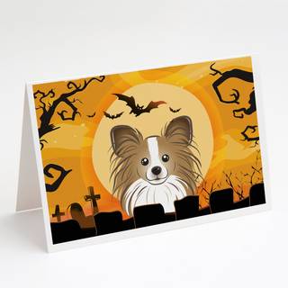 Halloween Papillon lykønskningskort og konvolutter pakning af 8