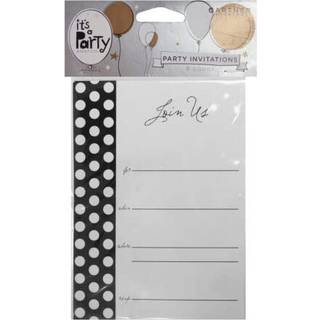 Black & White indtastningsinvitationer