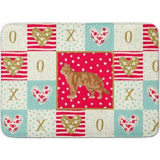 """" Caroline's Treasures American Wirehair #2 Cat Love Machine Washable Memory Foam Mat Doormats Multicolor """"