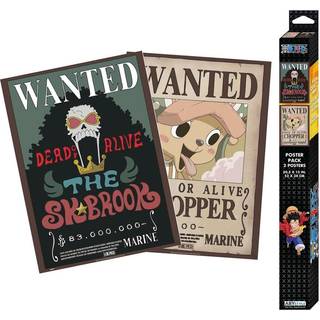 ONE PIECE - Wanted Chopper & Brook - Set 2 posters '52x38'
