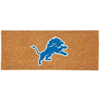 Team Sports America NFL Detroit Lions Coir Doormat Officiel Official Team Team Logo Ekstra stor hoveddørmåtte udendørs indendørs indgangstæppe sk