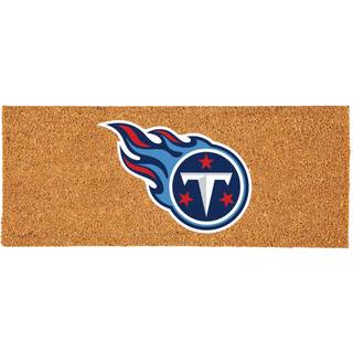 Team Sports America NFL Tennessee Titans Coir Doormat Officiel Officiel Team Team Logo Ekstra stor hoveddør Mat udendørs indendørs indgangstæppe.