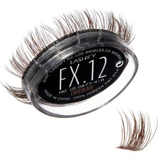Lashify Fluffy FX 12mm Gossamer DIY øjenvippeforlængelser genopfyldning til de mest krøllede og flagrende udseende chokoladefarve let falske vipp