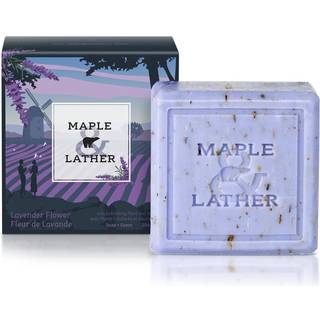 Ahorn og skum tredobbelt malet bars?be med sheasm?r Lavendelblomsterduft Langtidsholdbar B?redygtigt fremskaffet 209 g - Fremstillet i Provence F
