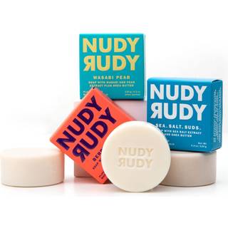Nudy Rudy Natural Bar s?be | 3 Pack Assorted Organic Shea Butter S?bebarer | Fugtgivende kropss?be til m?nd og kvinder | Ingen skrappe ingrediens