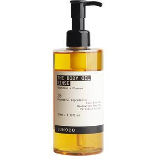 Juno & Co. Bruserolie kropsvask med ris Bran Oil Meadowfoam Seed Oil and Calendula Ekstrakt for at fugte balance og blødgøre hud - Kropsvaskolie