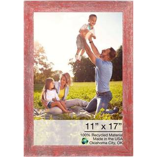 11x17 rustik röd bildram